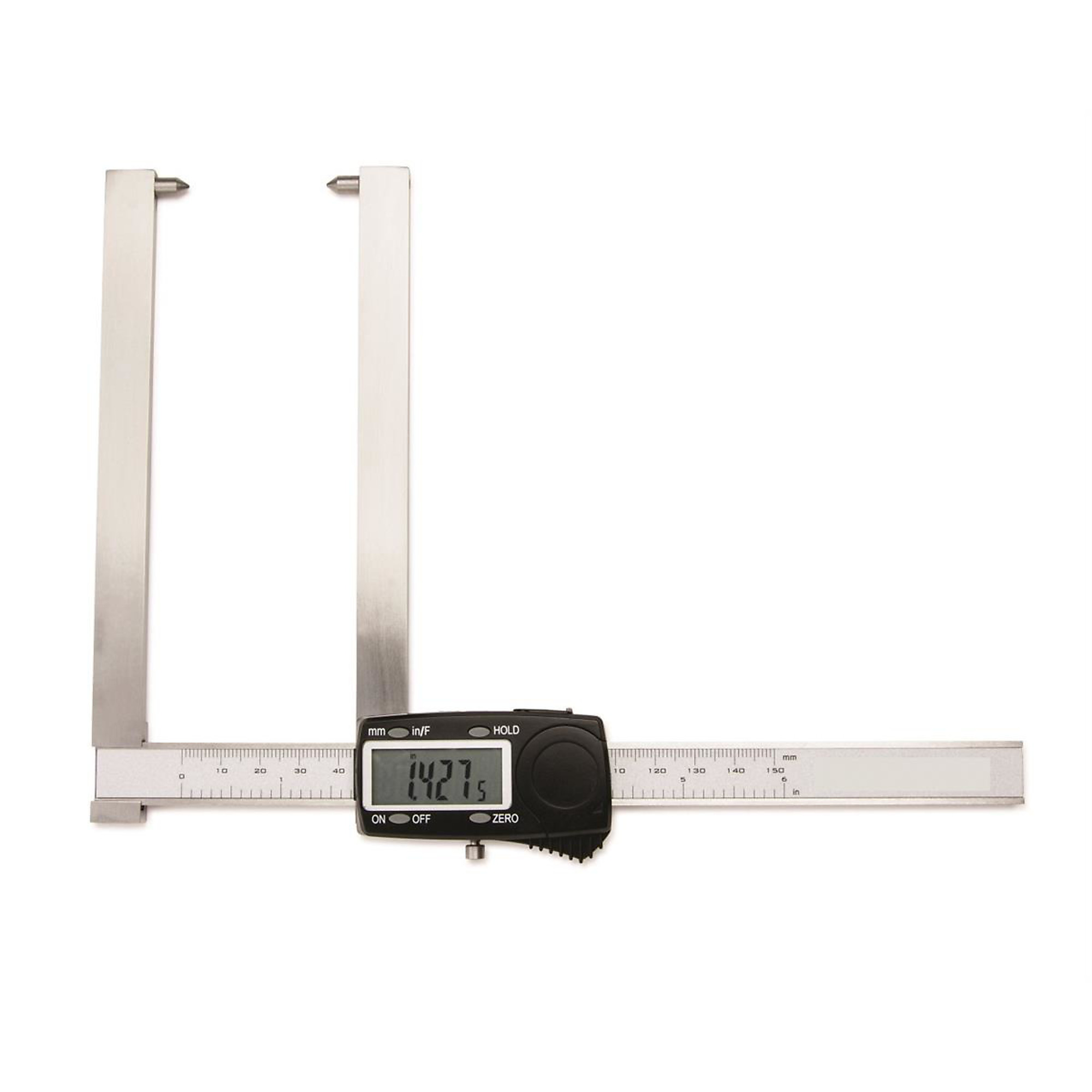 Central Tools Electronic Digital Rotor Gauge — Large Display, Long Arms, Swappable Anvils, Model# CEN3M431